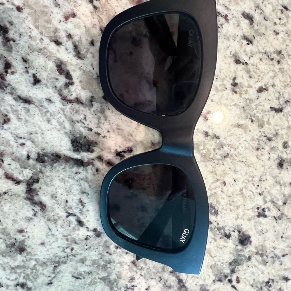 Quay Black Oversized Sunglasses